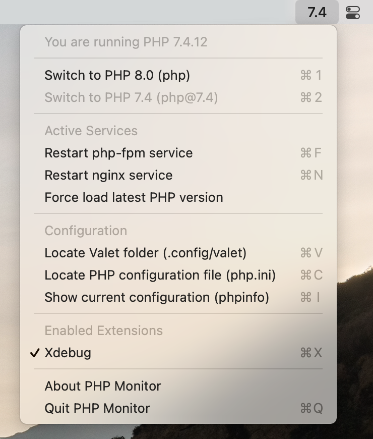 phpmon screenshot